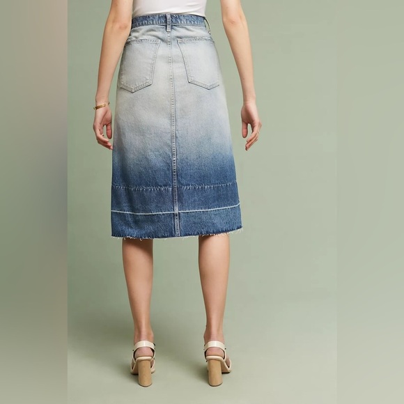 Current/Elliott The Slit Midi Denim Skirt 28 EUC - Picture 3 of 11